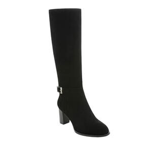 Giani Bernini Women's Lennoxx Memory Foam Tall Heeled Boots Black Size 6 1/2